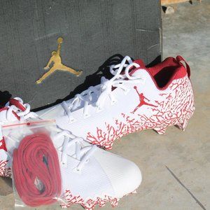 Jordan Alpha Menace Pro Low PEBAX Oklahoma Final 2018 Football Cleats